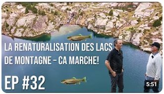 Mountain lake restoration works